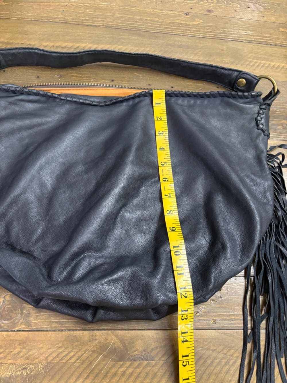 Patricia Nash Vincenzo Slouchy Hobo Bag with Fringe - Picture 10 of 13